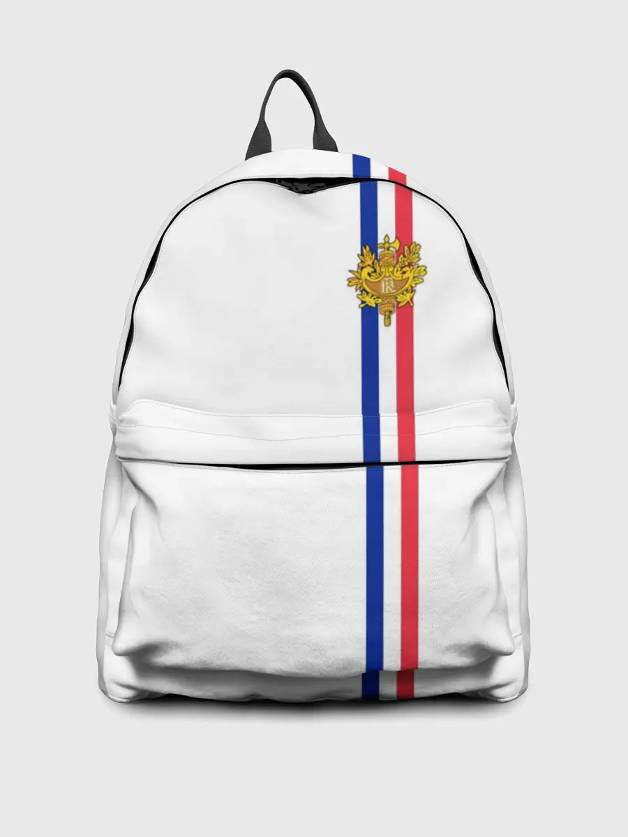 Рюкзак джинсовый / Франция, лента с гербом