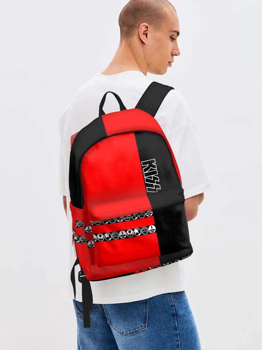 Рюкзак джинсовый / Kiss