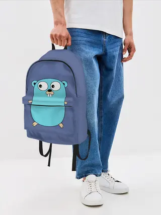 Рюкзак джинсовый / Golang