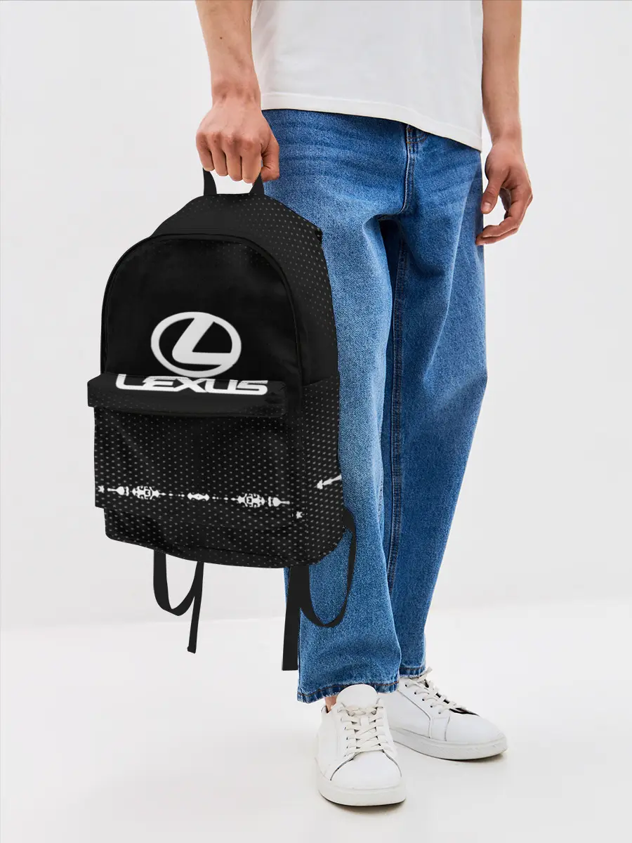 Рюкзак джинсовый / Lexus sport auto abstract