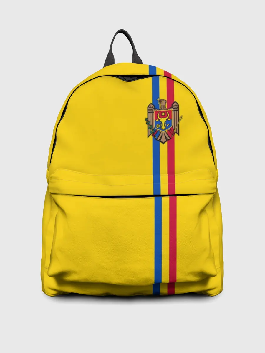 Рюкзак джинсовый / Молдавия, лента с гербом