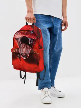 Рюкзак джинсовый / Red Snake
