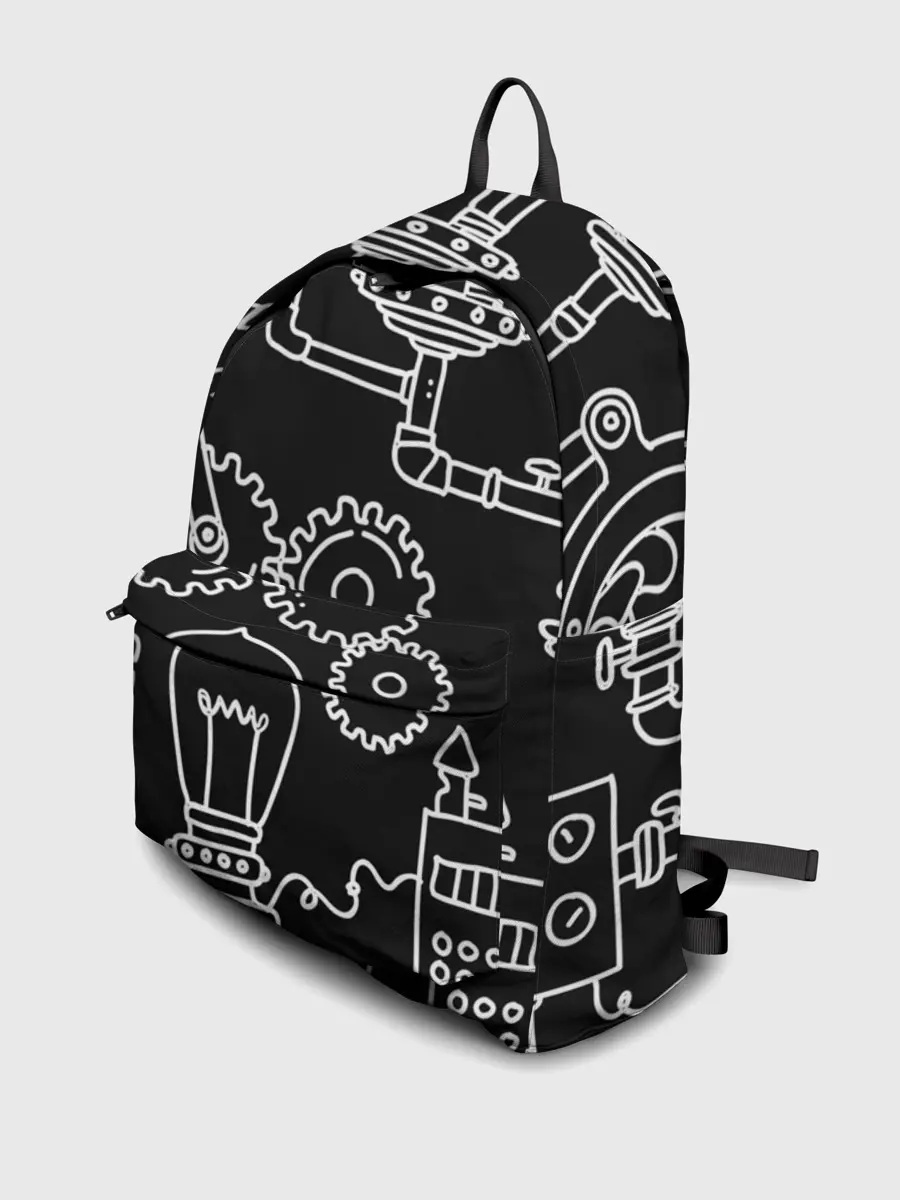 Рюкзак джинсовый / Стиль стимпанк