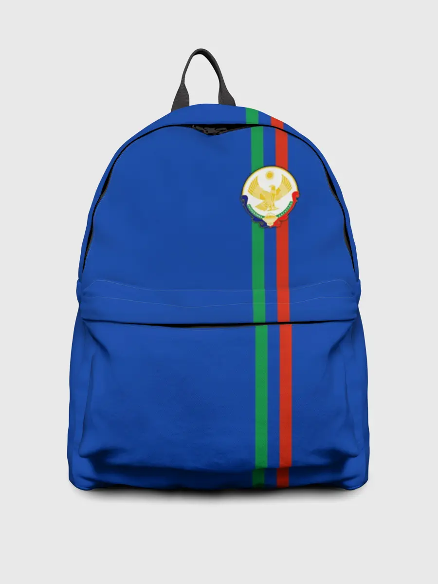 Рюкзак джинсовый / Дагестан, лента с гербом