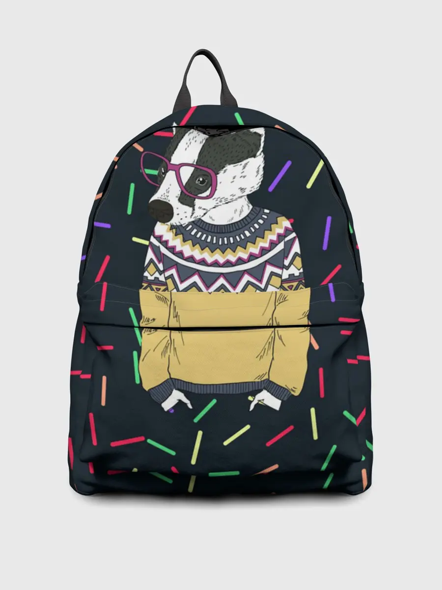 Рюкзак джинсовый / Барсук