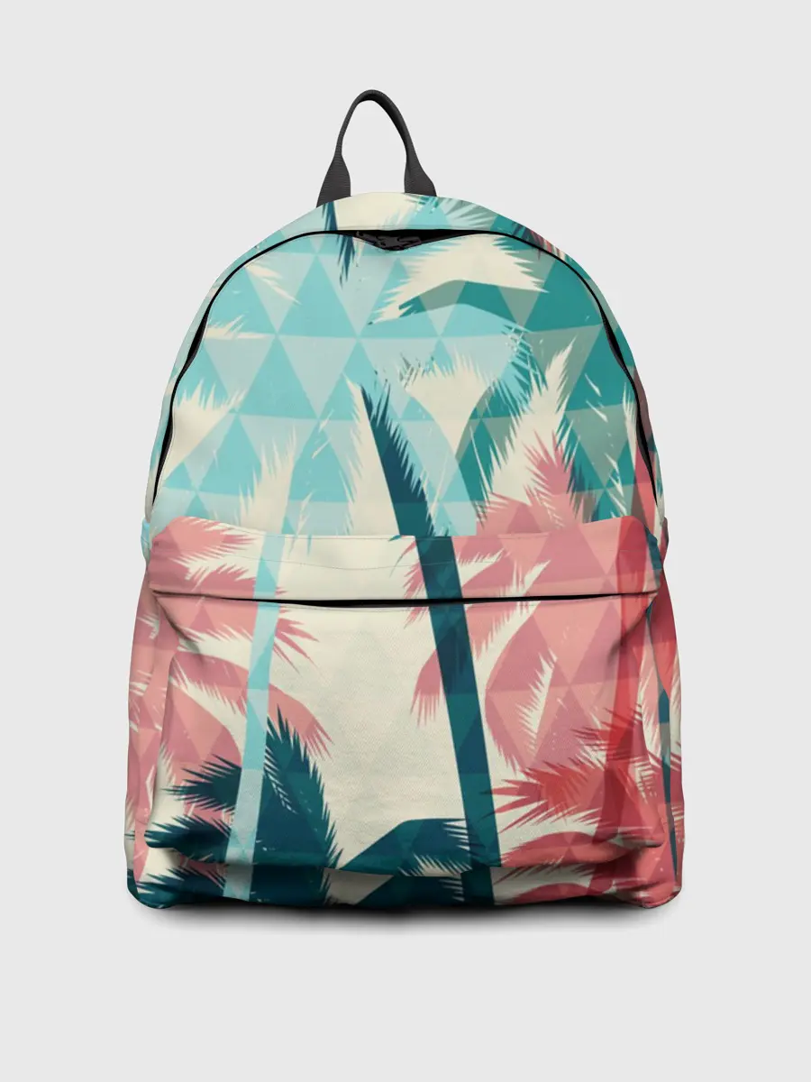 Рюкзак джинсовый / Абстракция Пальмы Текстура