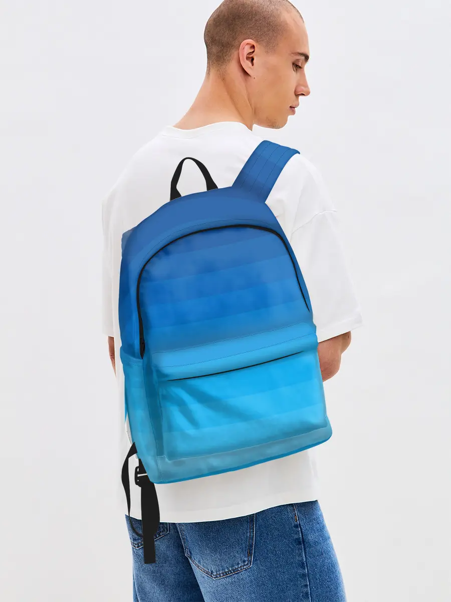 Рюкзак джинсовый / Синие полосы