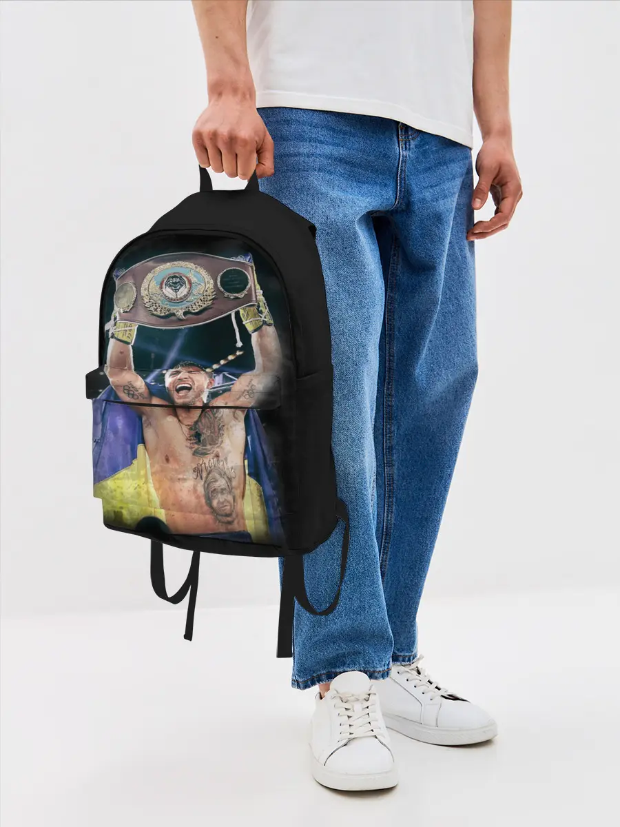 Рюкзак джинсовый / Василий Ломаченко