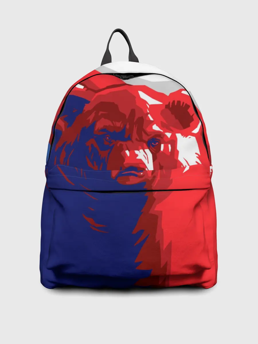 Рюкзак джинсовый / Российский медведь