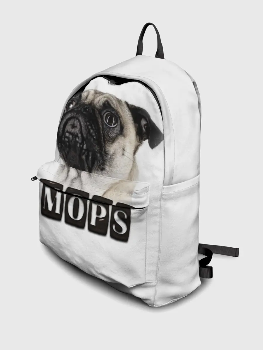 Рюкзак джинсовый / Мопс