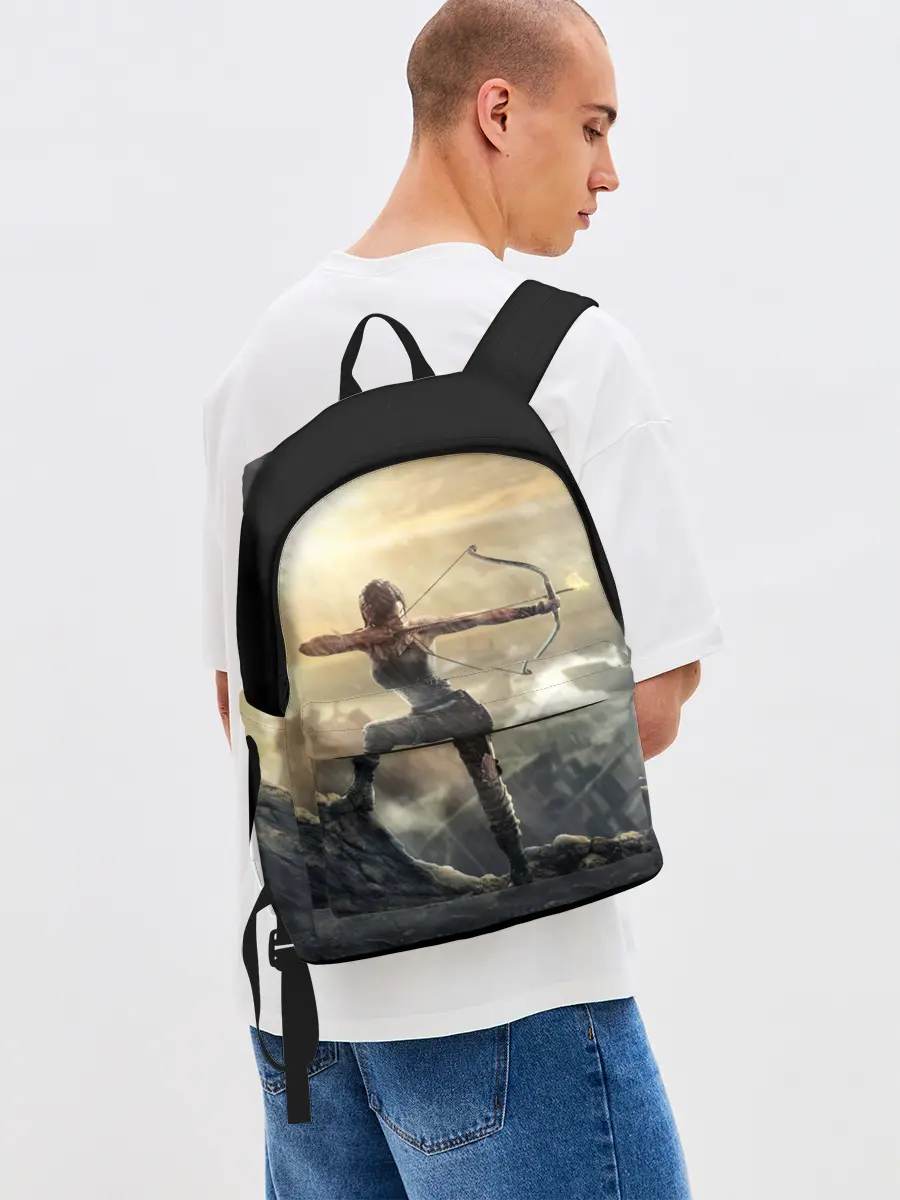 Рюкзак джинсовый / Tomb raider