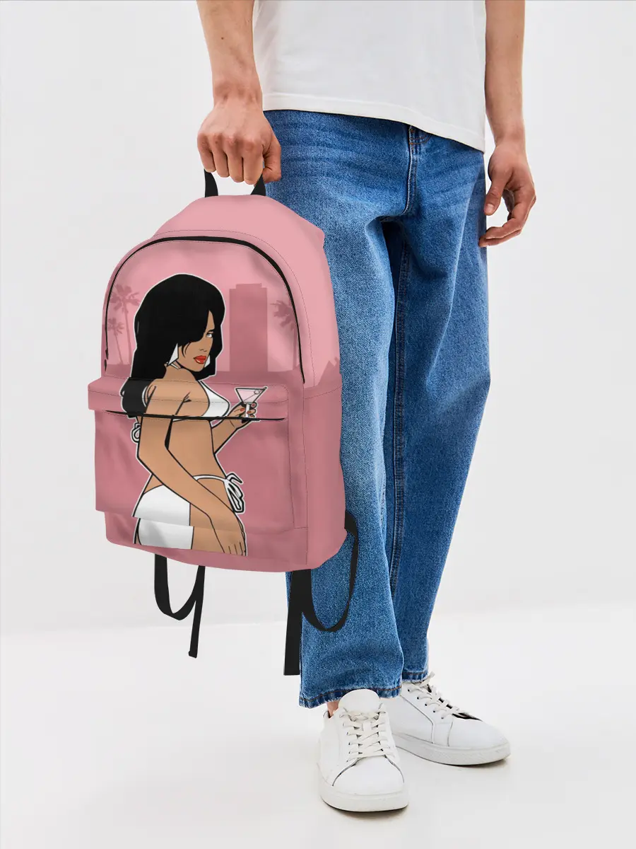 Рюкзак джинсовый / GTA VC - Девушка с мартини