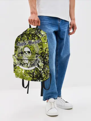 Рюкзак джинсовый / Santa Muerte
