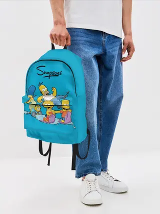Рюкзак джинсовый / Симпсоны