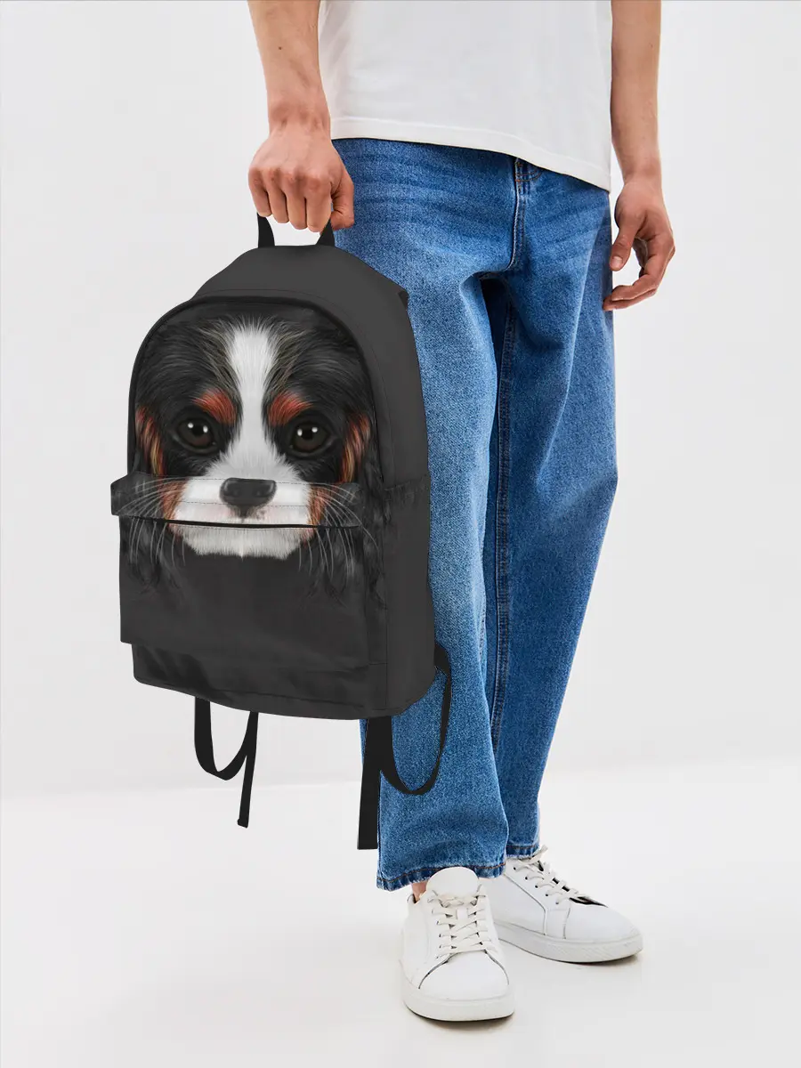 Рюкзак джинсовый / Cavalier King Charles