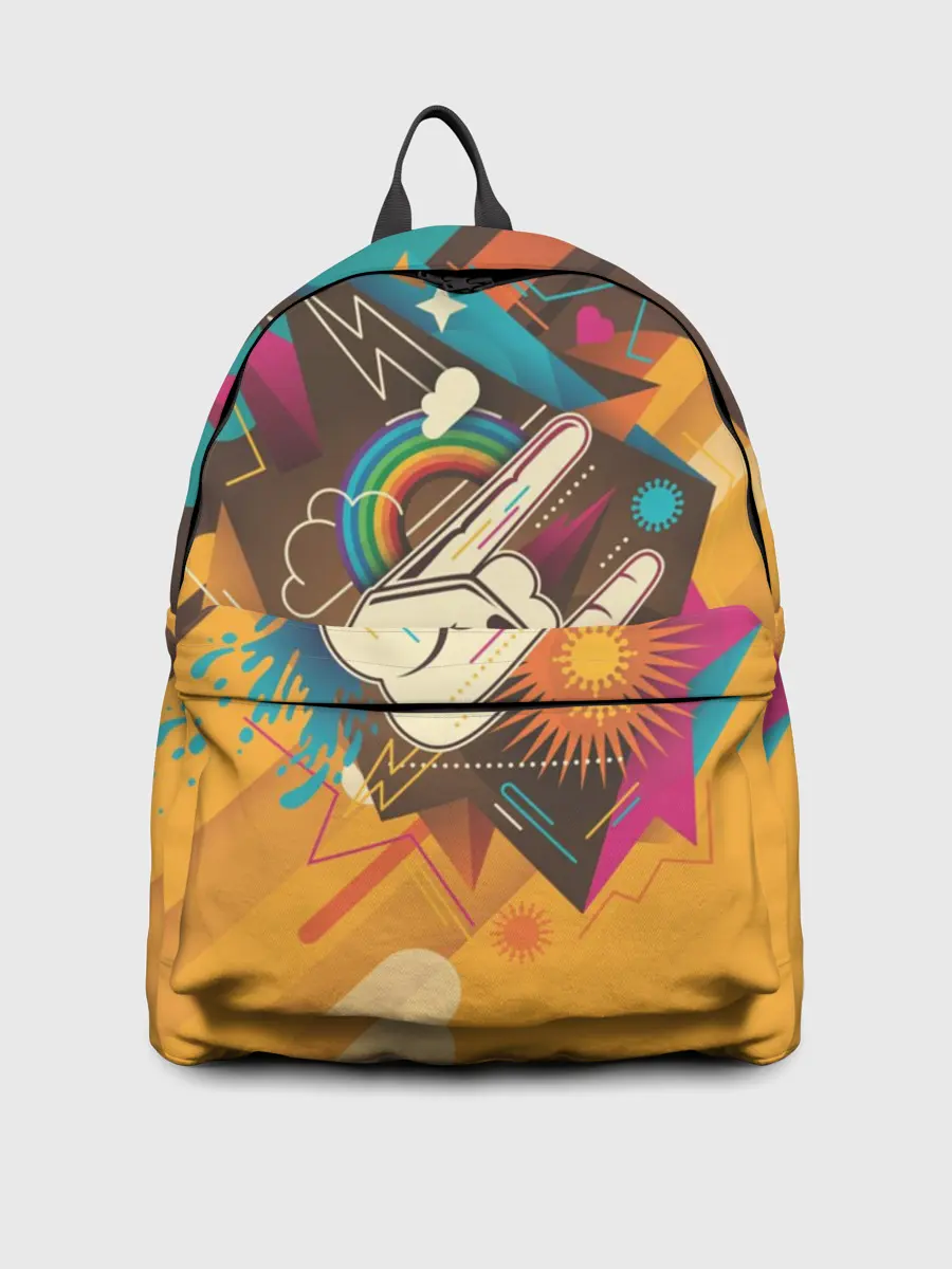 Рюкзак джинсовый / Распальцовка music