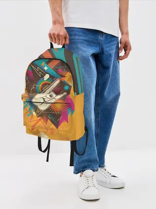 Рюкзак джинсовый / Распальцовка music