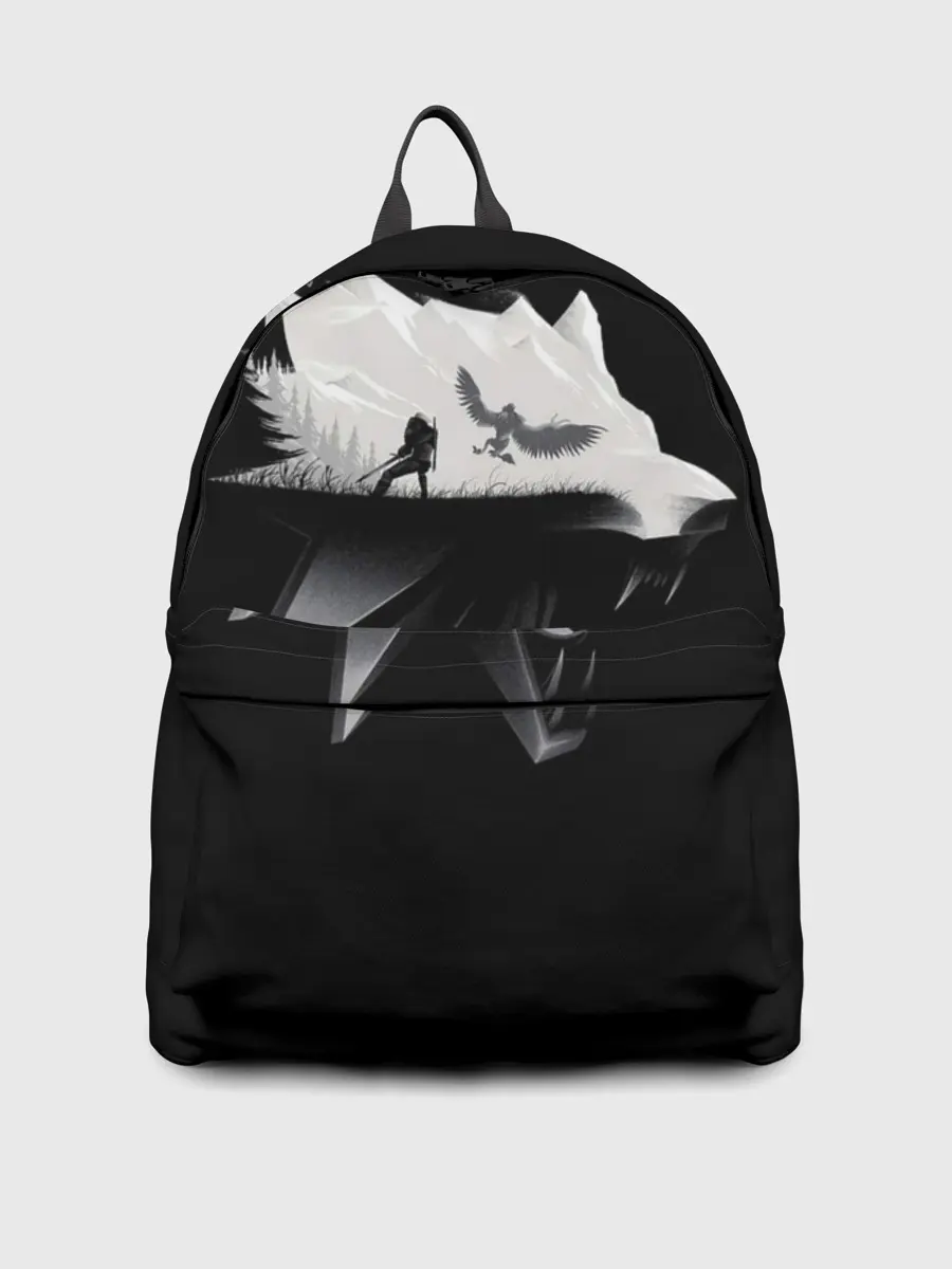 Рюкзак джинсовый / Волк