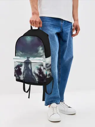 Рюкзак джинсовый / Ken Kaneki смотрит в даль
