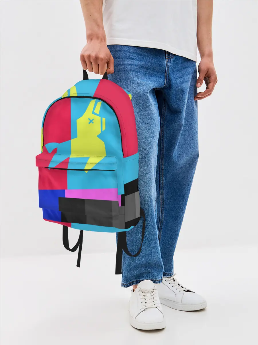 Рюкзак джинсовый / Лама Фортнайт