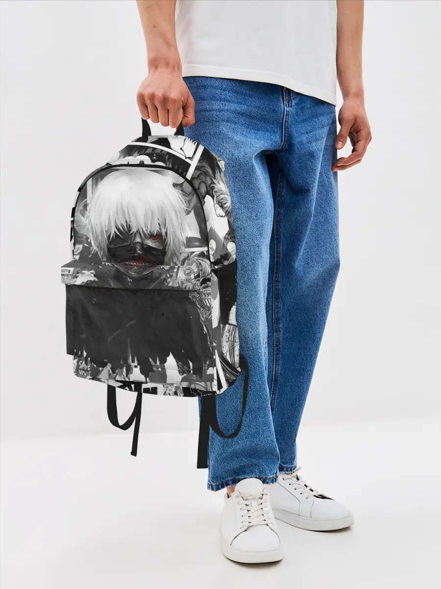 Рюкзак джинсовый / Токийский гуль манга