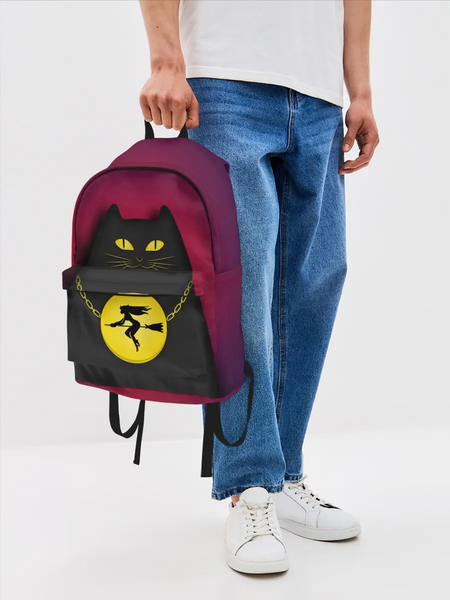 Рюкзак джинсовый / Кот Бегемот