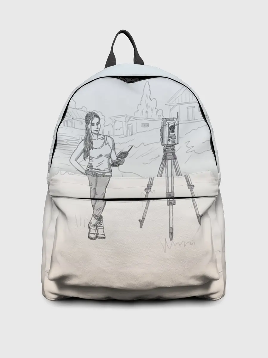 Рюкзак джинсовый / Девушка с контроллером