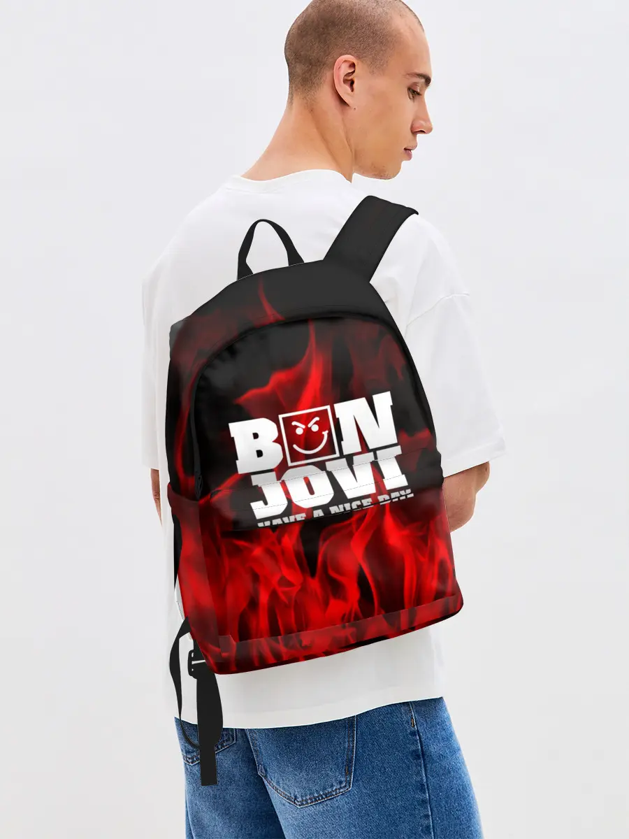 Рюкзак джинсовый / BON JOVI