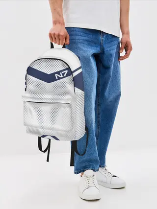 Рюкзак джинсовый / Mass Effect N7