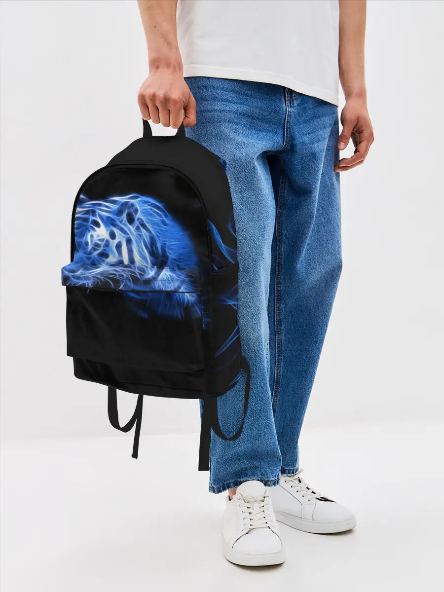 Рюкзак джинсовый / Синий тигр