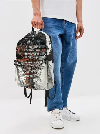 Рюкзак джинсовый / I am machine