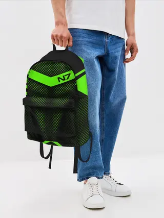 Рюкзак джинсовый / Mass Effect N7