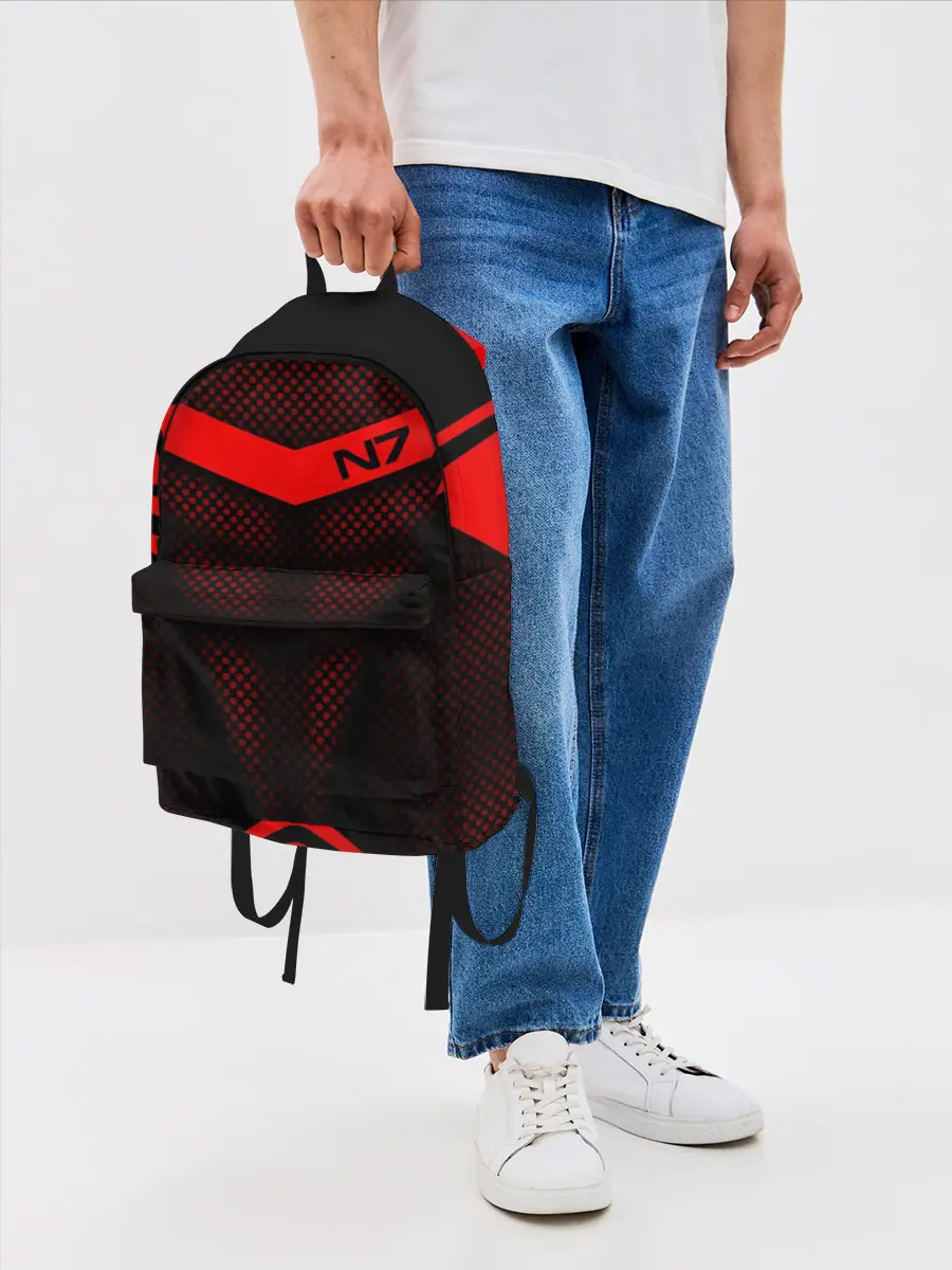 Рюкзак джинсовый / Mass Effect N7