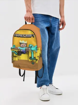 Рюкзак джинсовый / Король майнкрафта 2