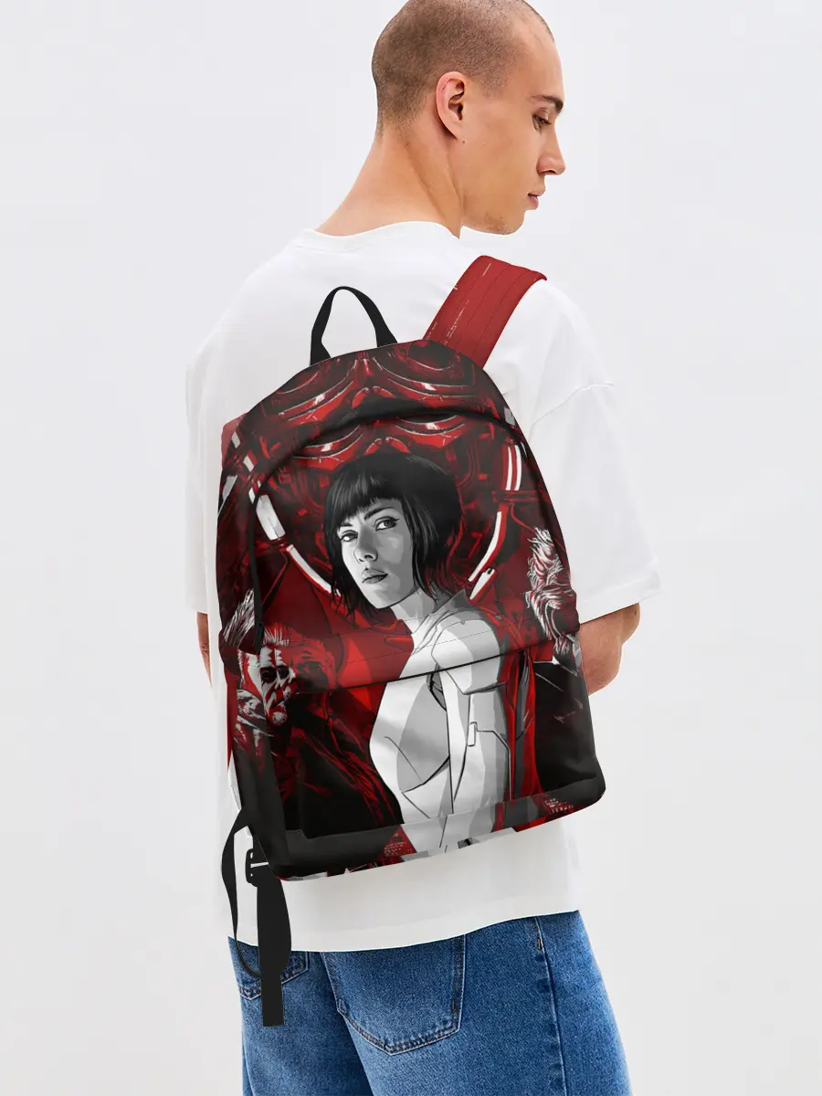 Рюкзак джинсовый / Призрак в доспехах