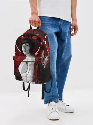 Рюкзак джинсовый / Призрак в доспехах