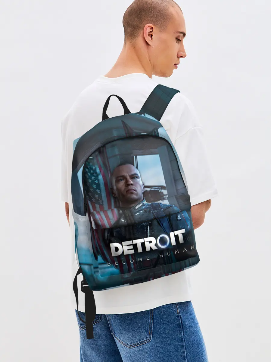 Рюкзак джинсовый / Detroit: Become Human - Markus