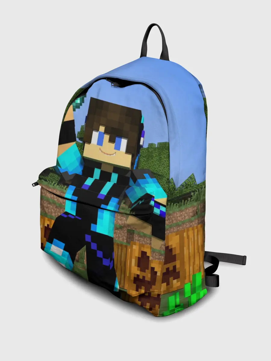 Рюкзак джинсовый / Стив бросает ендерперл.