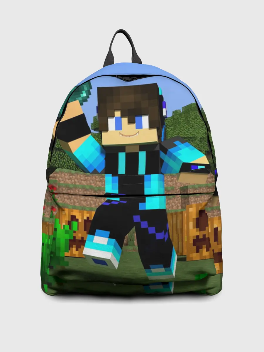 Рюкзак джинсовый / Стив бросает ендерперл.