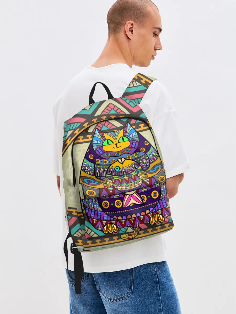 Рюкзак джинсовый / Кот 3