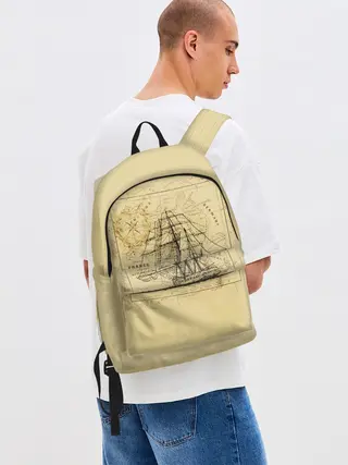 Рюкзак джинсовый / Старая карта