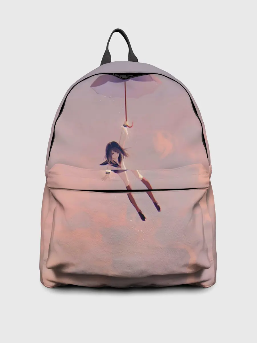 Рюкзак джинсовый / Девушка с зонтом