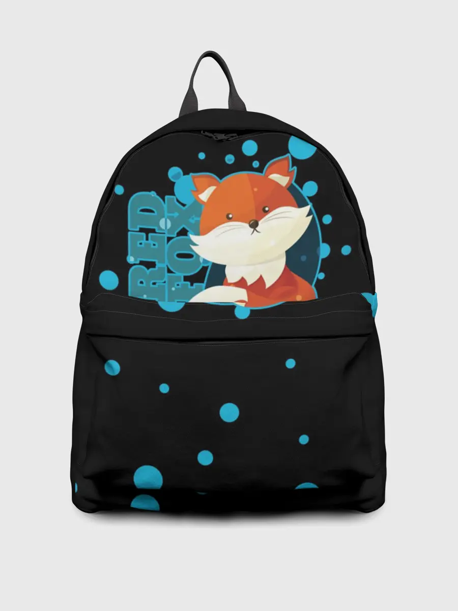 Рюкзак джинсовый / Пушистая лиса