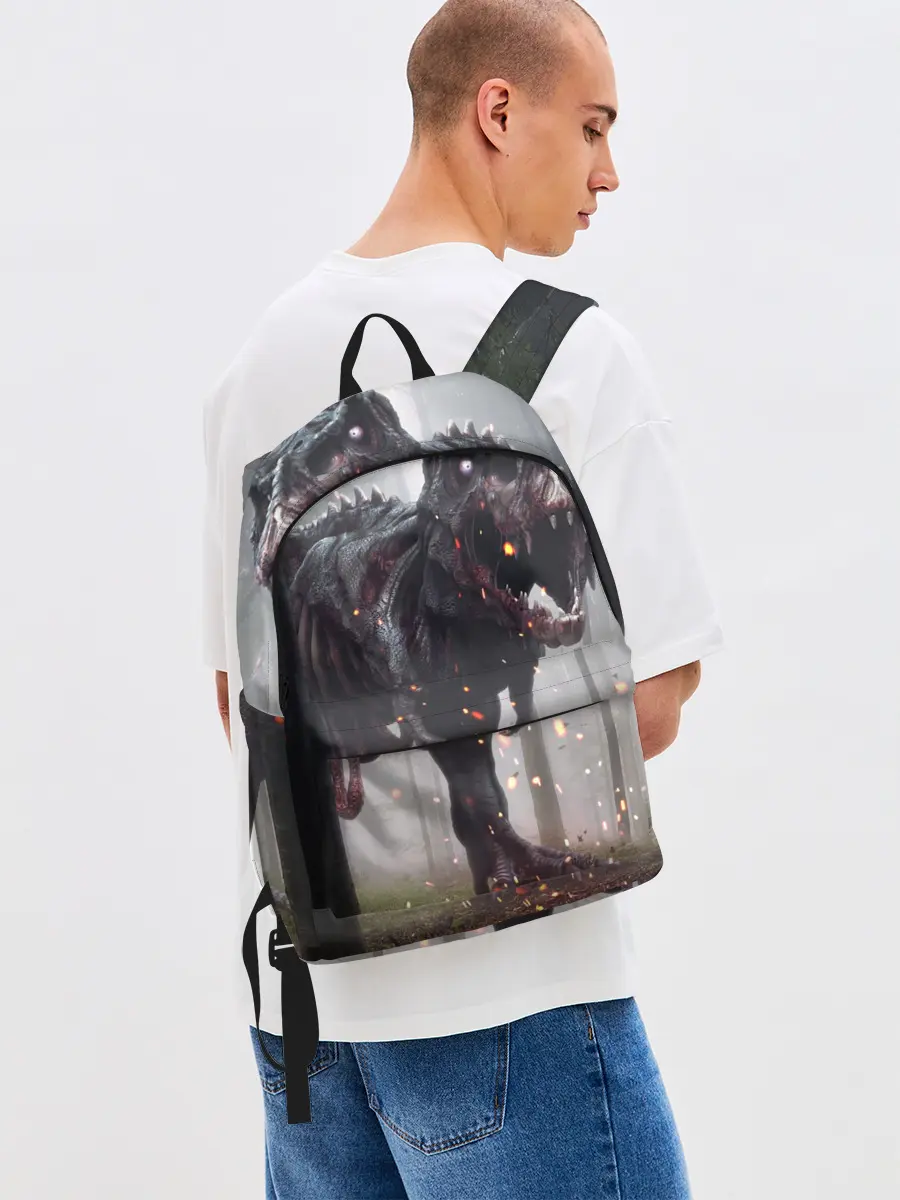 Рюкзак джинсовый / мир юрского периода