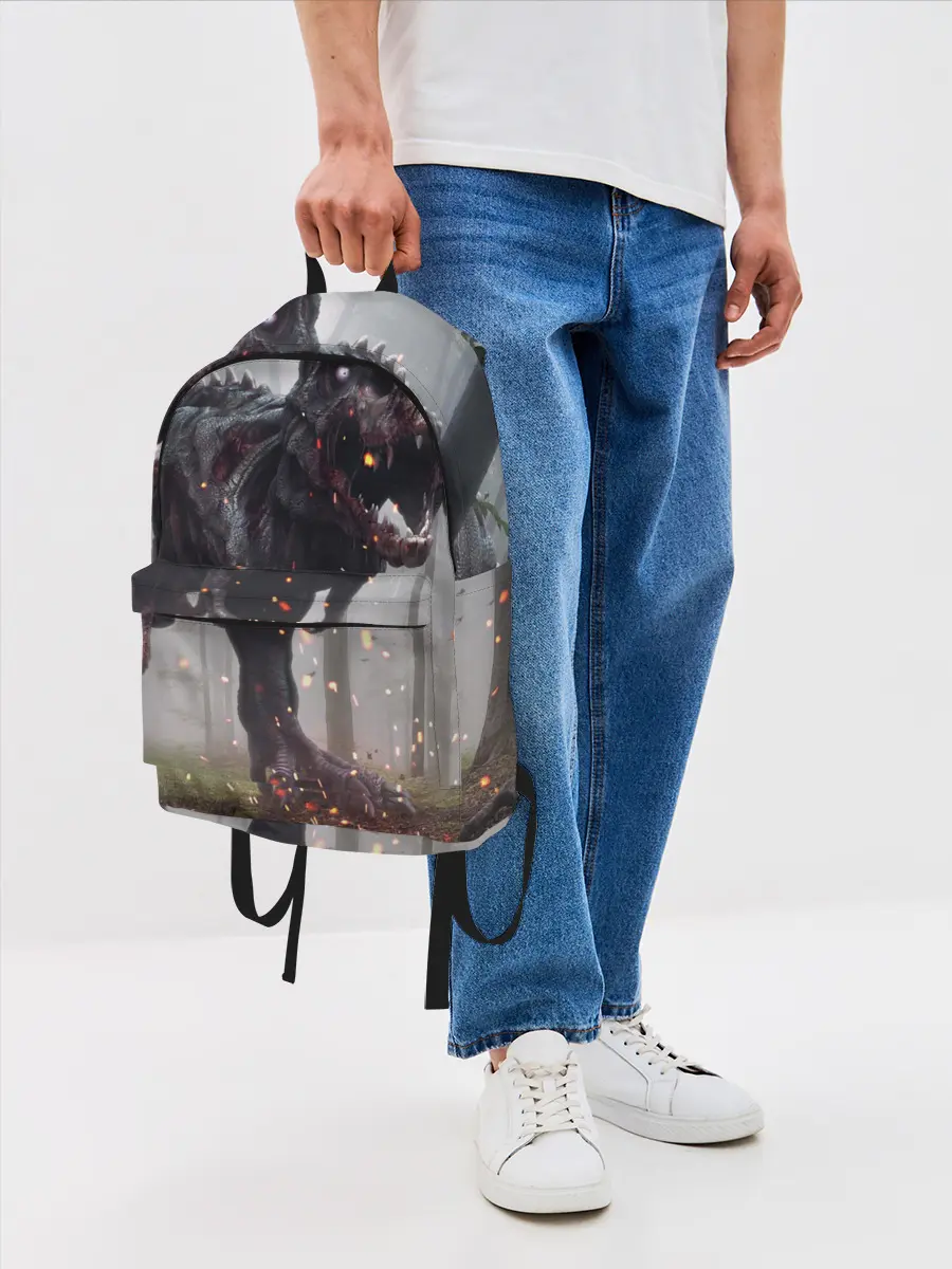 Рюкзак джинсовый / мир юрского периода