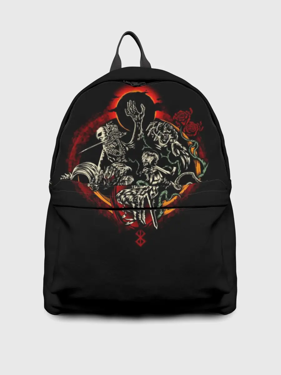 Рюкзак джинсовый / БЕРСЕРК. Иллюстрация