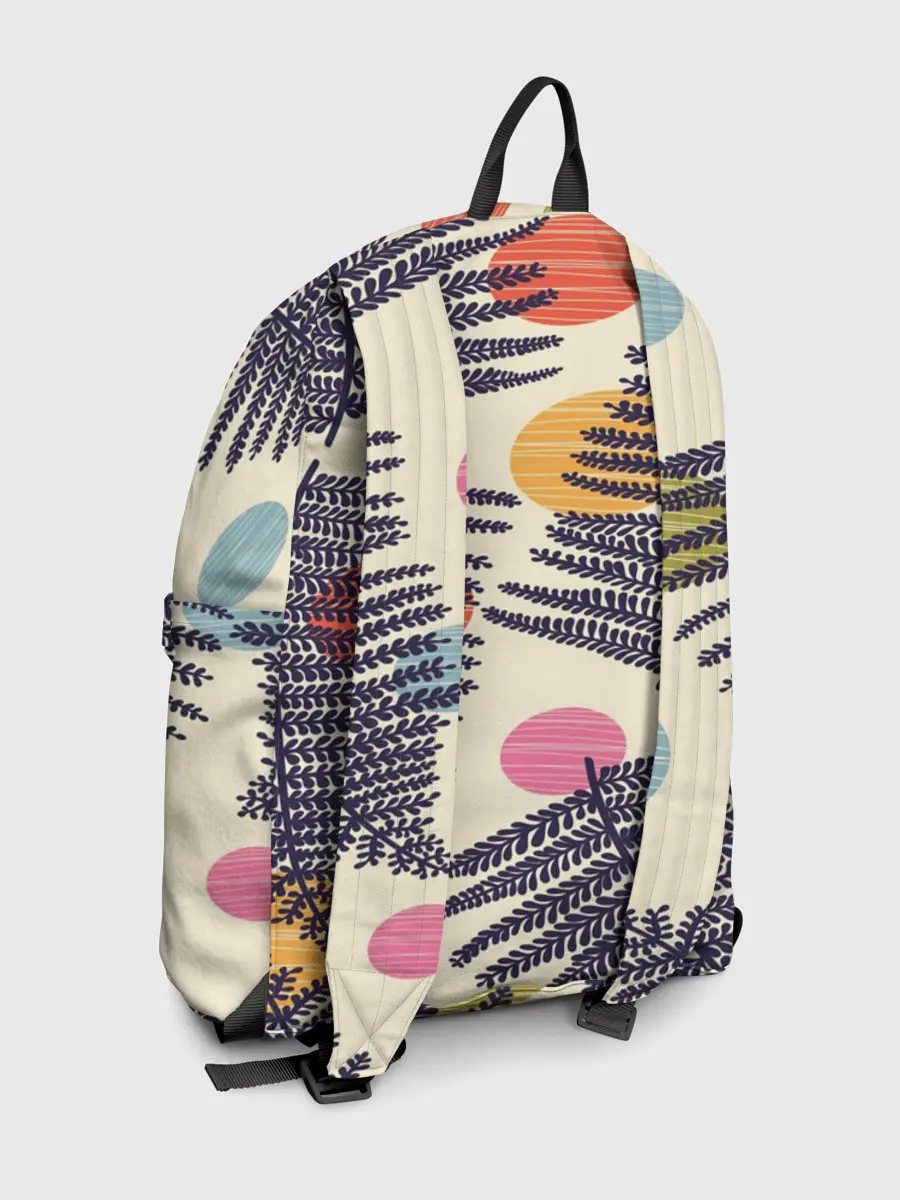 Рюкзак джинсовый / Тропики паттерн