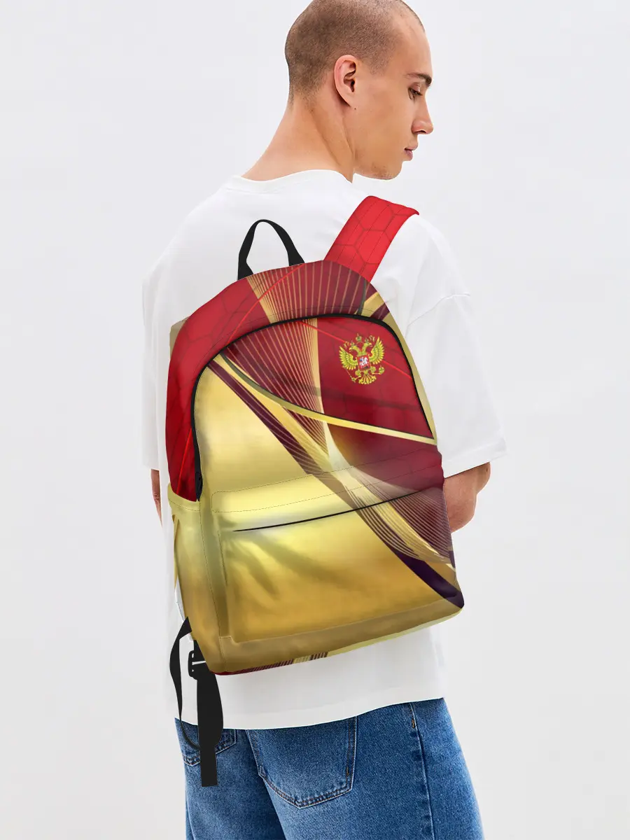 Рюкзак джинсовый / RUSSIA SPORT: Red and Gold.