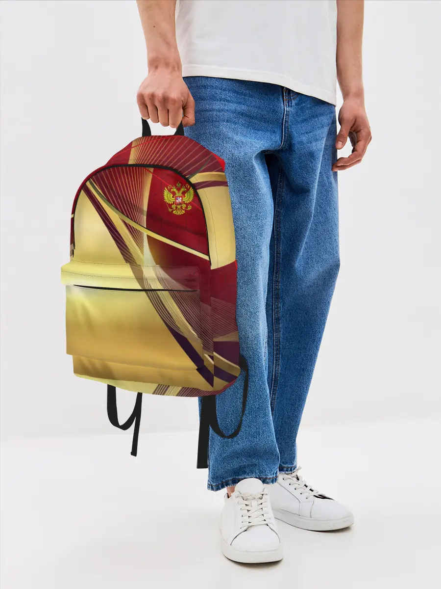 Рюкзак джинсовый / RUSSIA SPORT: Red and Gold.