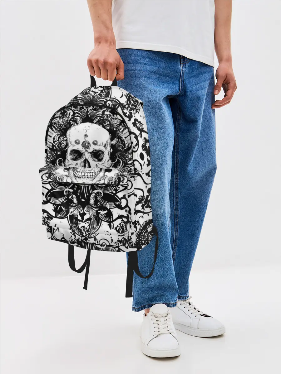 Рюкзак джинсовый / Grunge Skull
